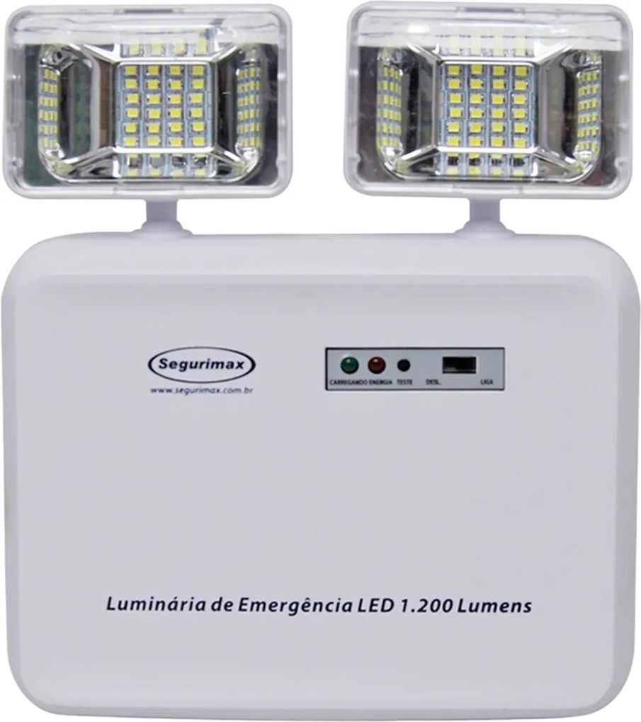 Ilumina O De Emerg Ncia Bivolt Led Branca Segurimax Biano