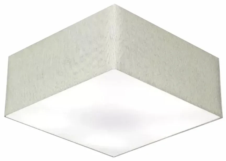 Plafon Para Sala de Jantar Quadrado SJ 3053 Cúpula Cor Rustico Cinza