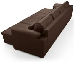 Sofá Retrátil 4 Lugares Para Sala 339cm Dijon Couro Caramelo S07 - Mpo
