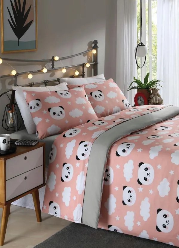 Jogo de Cama 150 Fios Panda Solteiro 3 Peças