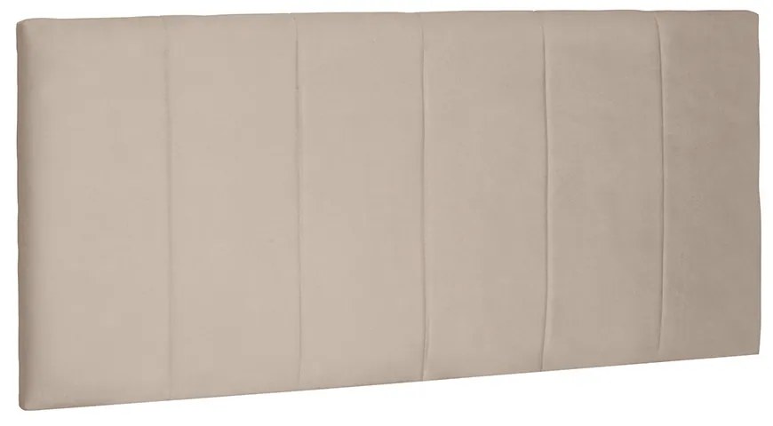 Cabeceira Painel Arizona Para Cama Box Solteiro 90 cm Suede - D'Rossi - Bege