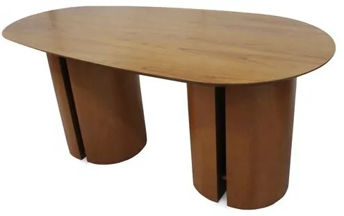 Mesa de Jantar Orgânica Tampo e Base Champagne 180cm - 75070 Sun House