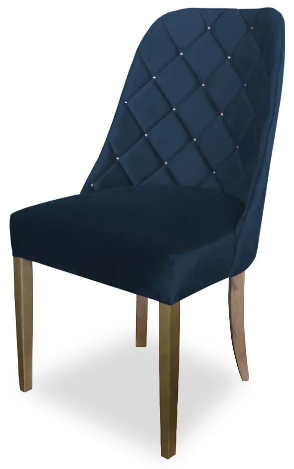 kit com 8 Cadeiras de Jantar Dublin Suede Azul Marinho