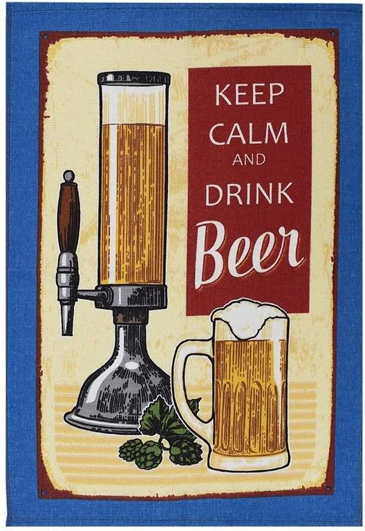 Pano de Copa Felpudo - Keep Calm And Drink Beer - Döhler