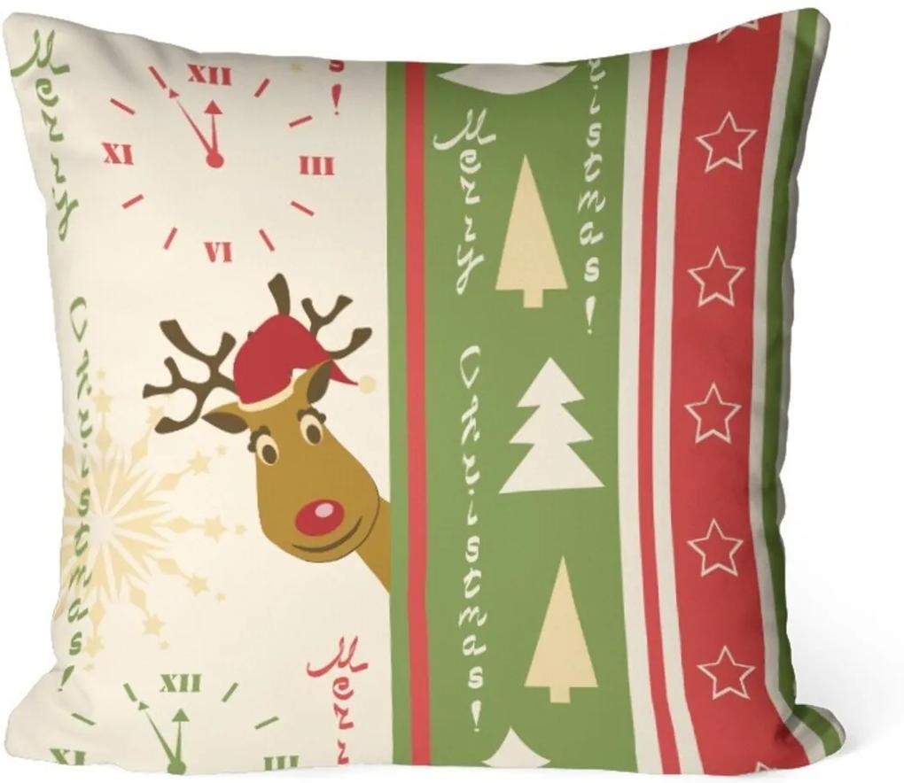 Capa de Almofada Love Decor Avulsa Decorativa Merry Christmas