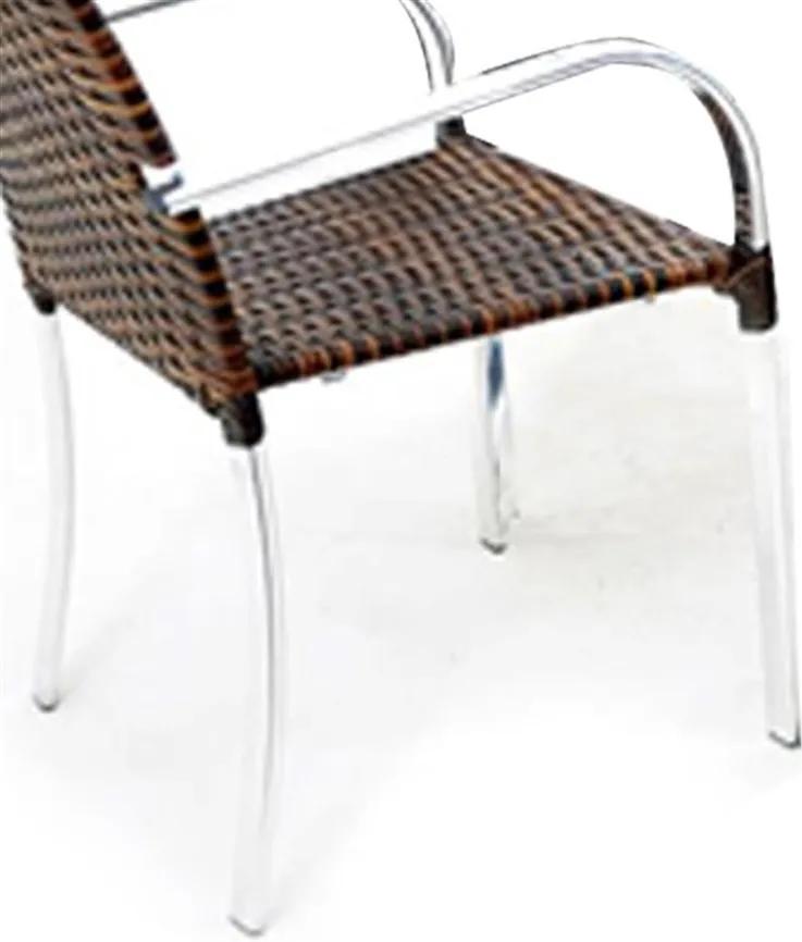 Cadeira Adelaide com Estrutura de Alumínio e Assento de Fibra