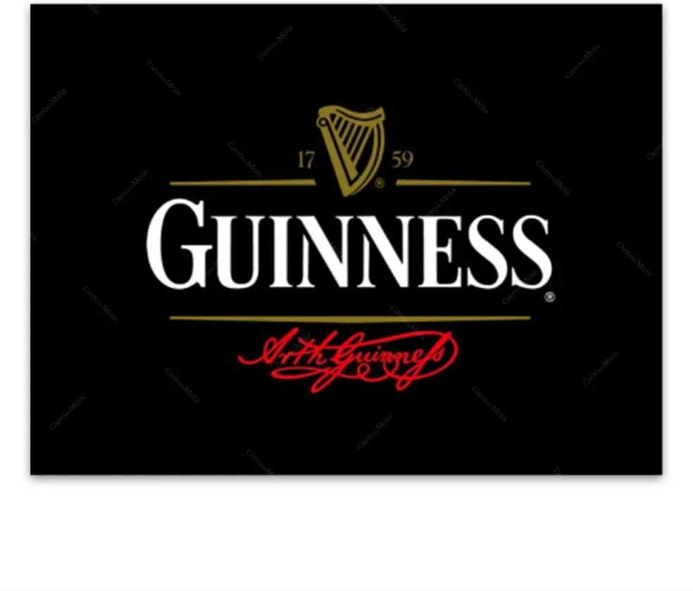 Placa Decorativa Guinness Atual Média em Metal - 30x20 cm