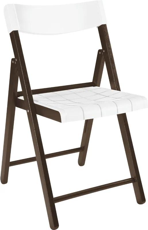 Cadeira Potenza de Madeira Tauarí Tabaco/Branco - Tramontina