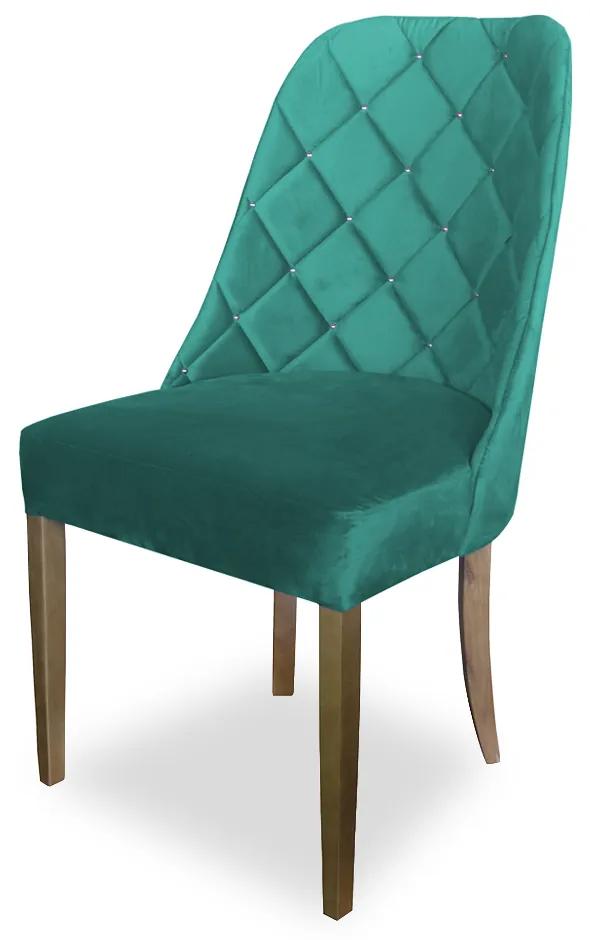 kit com 2 Cadeiras de Jantar Dublin Suede Azul Tiffany