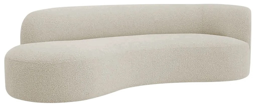 Divã Recamier Orgânico Tokyo 160cm Lado Esquerdo Bouclé - ADJ Decor