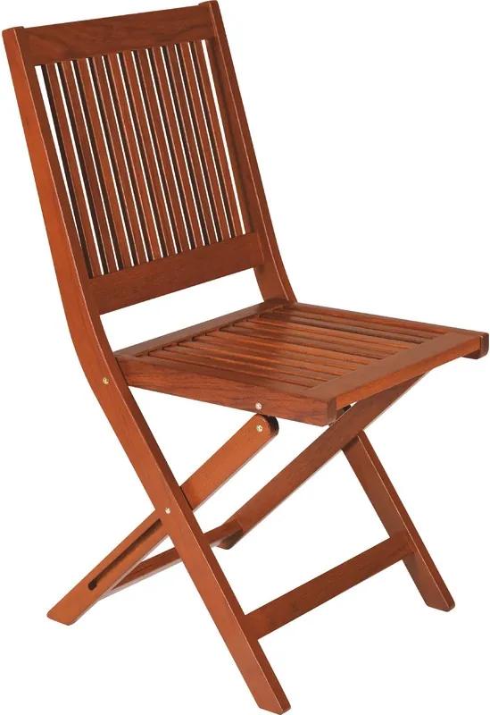 Cadeira sem braços Fitt Dobrável de Madeira - Terrazzo Fitt - Cor Marrom - Tramontina