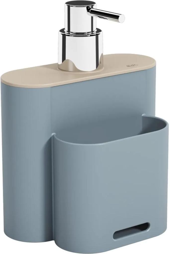 Dispenser Flat 500 ml Azul Fon e Ligth Gray Coza