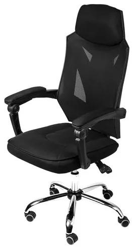 Cadeira Office Gamer Alpha cor Preta com Base Syncron Presidente - 69618 Sun House