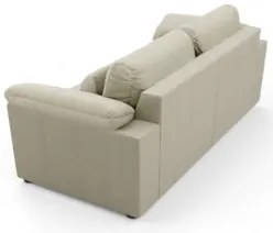 Sofá Retrátil 2 Lugares Para Sala 175cm Dijon Couro Creme S07 - Mpozen