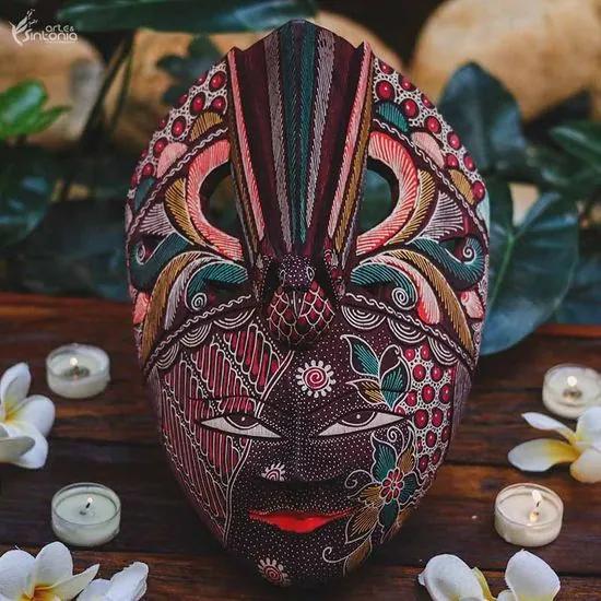 Máscara Decorativa Batik Java