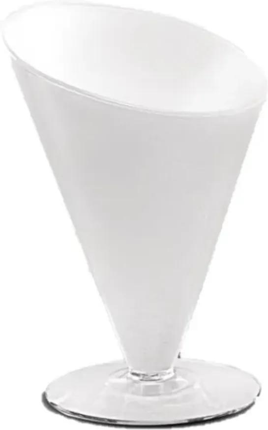 Taça Centro de Mesa Diagonal 23X18 cm  Branco - Luvidarte