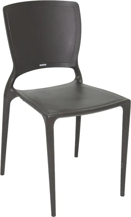 Cadeira Sofia sem Braço Marrom Summa - Tramontina