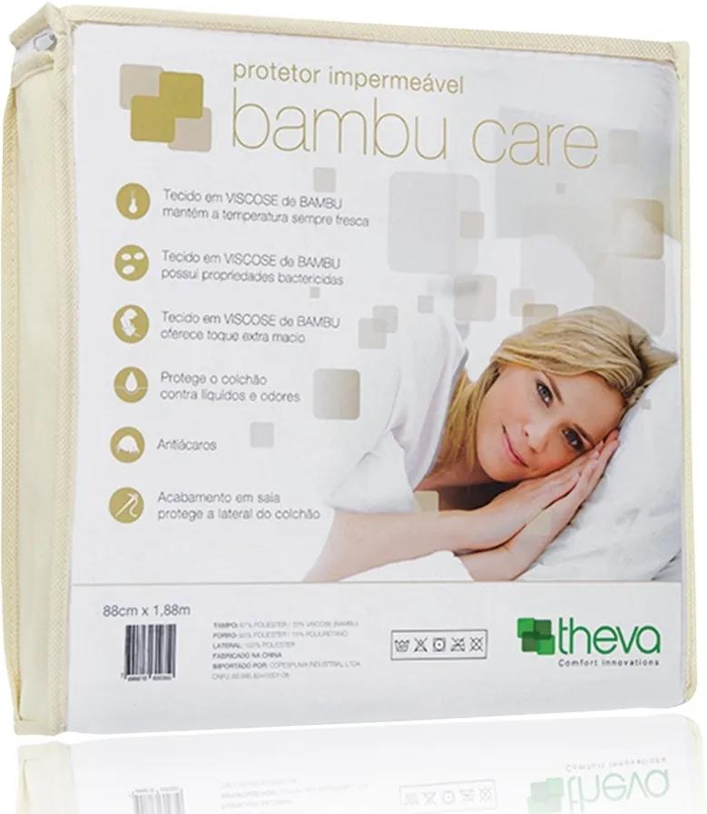 Protetor Colchão CASAL Impermeável Bambu Care 138x188