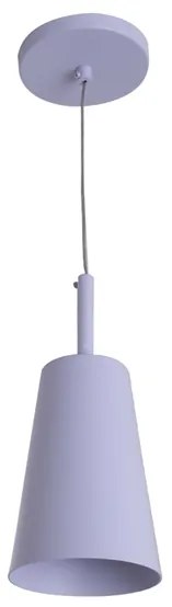 Pendente Redondo Aluminio E27 11W - LILÁS