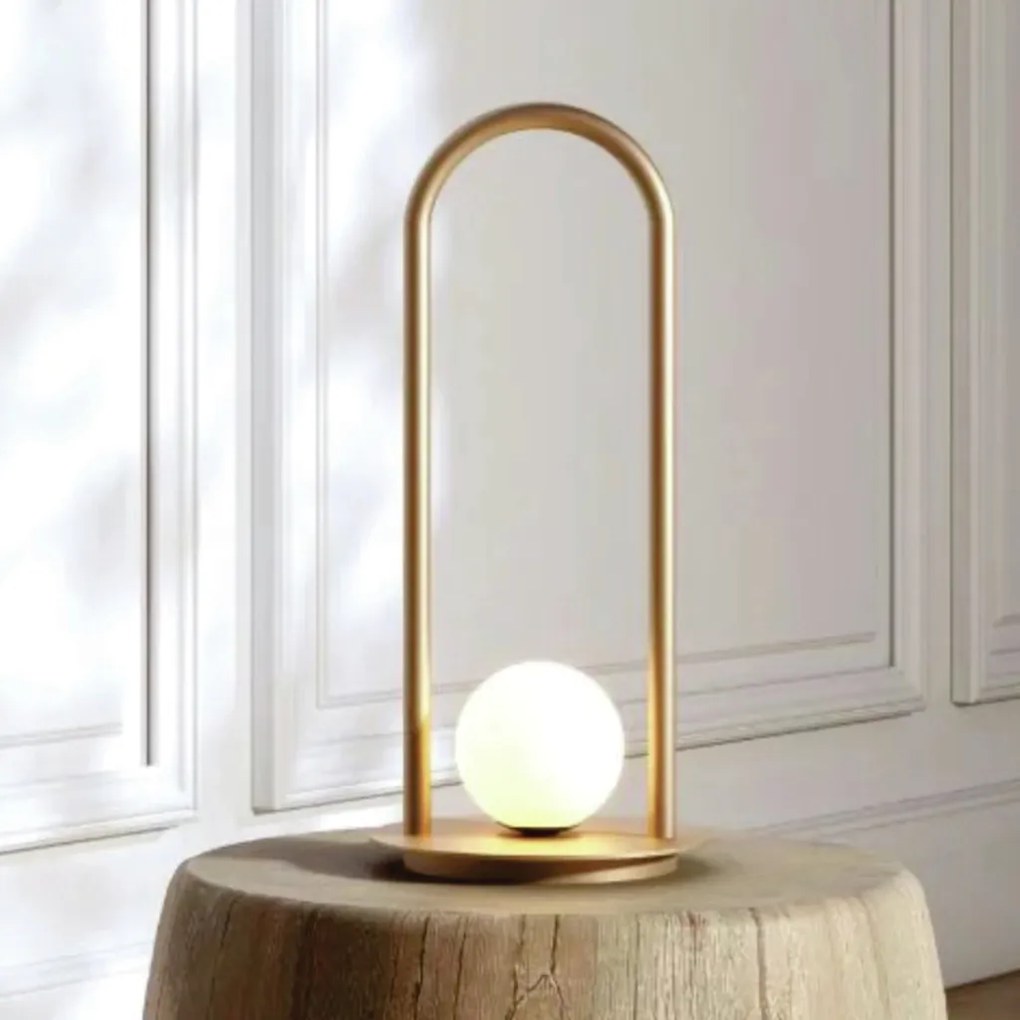 Abajur Graça 19X41X19Cm 01Xg9 Globo 12Cm - Usina 90045/1 (PT / DR-P - Preto Texturizado / Dourado Brilho Polido, Ambar)