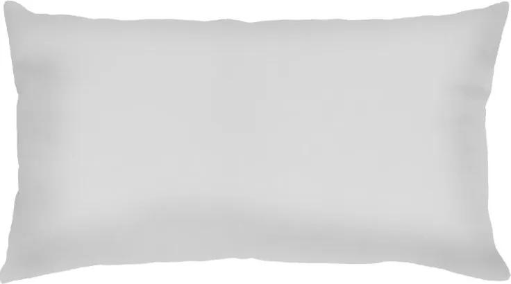 Capa de Almofada Retangular Lisa Branca 60x30cm