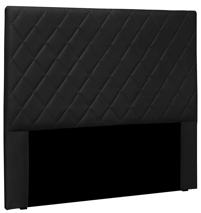 Cabeceira Dubai Para Cama Box Solteiro 90 cm Corino - D'Rossi - Preto