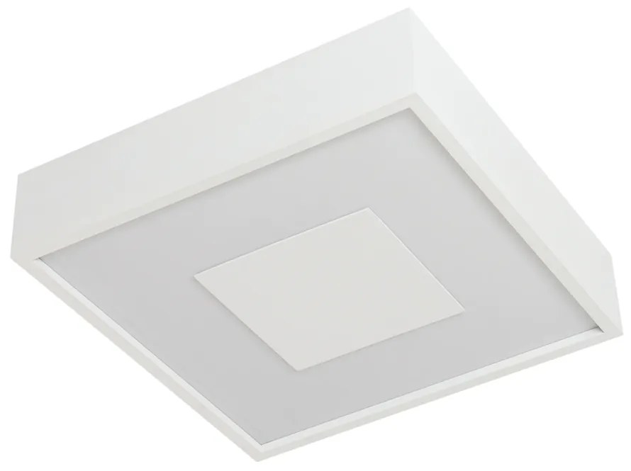 Plafon Dona 36X36Cm Led 24,4W Bivolt | Usina 19295/36 (AV-M - Avelã Metálico, 3000k)