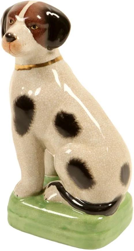 Escultura Decorativa de Porcelana Cachorro Cucciolo