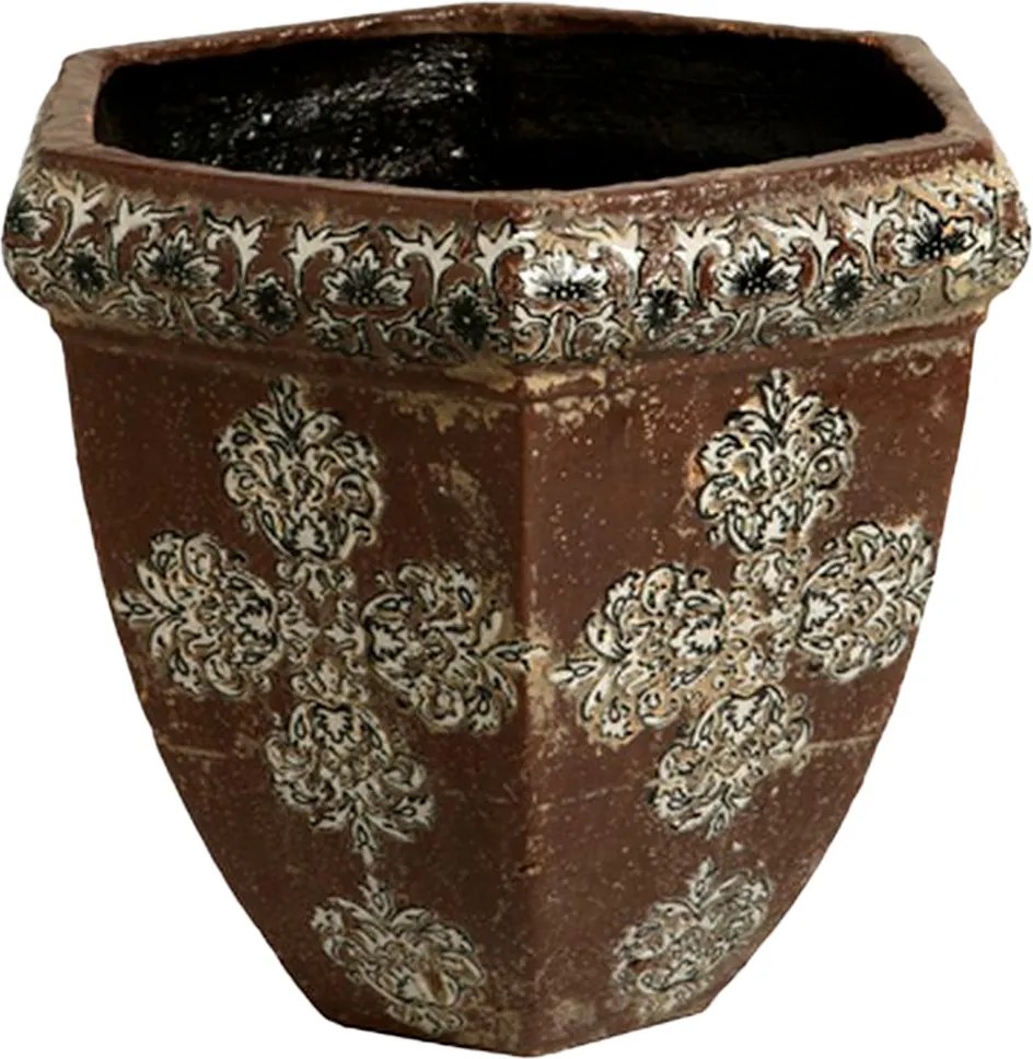 Cachepot de Cerâmica Marrom Phangan