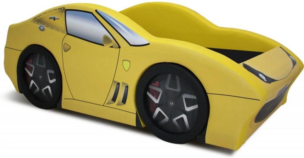 Cama Infantil X7 - Cama Carro Amarelo