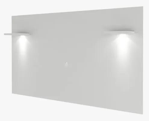 Painel com LED Santana 2,20 MT (LARG) em MDF cor Branco UV - 48683 Sun House