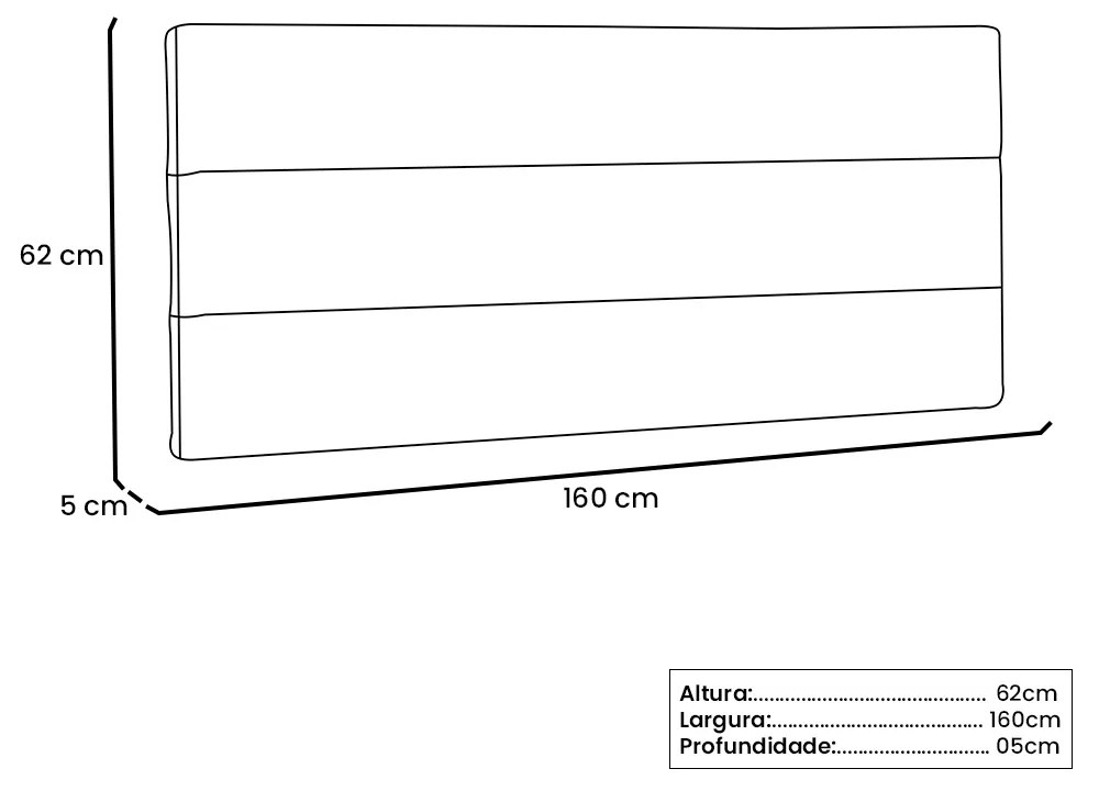 Cabeceira Painel La Italiana Para Cama Box Queen 160 cm Suede - D'Rossi - Café