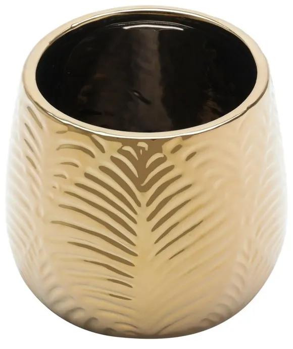 Vaso De Cerâmica Dourado 16x13cm 60379 Royal