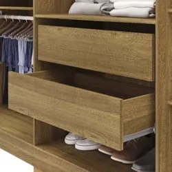 Guarda Roupa Casal 218cm 6 Portas Bolty Nature V02 - Mpozenato
