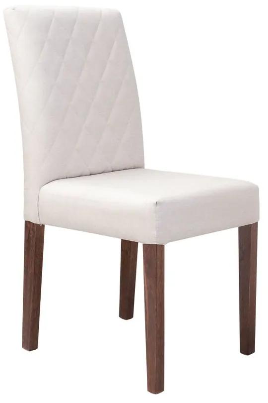 Cadeira de Jantar Estofada Beliz Capuccino - Wood Prime 38123