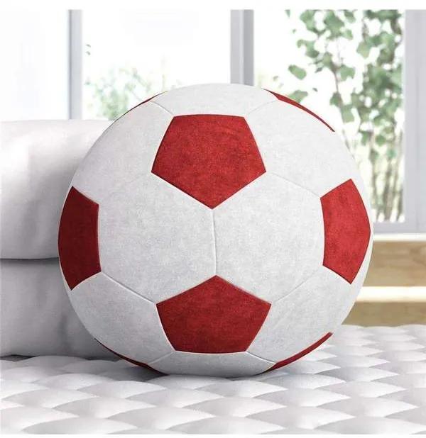 Bola de Futebol Plush Vermelha 24cm Grão de Gente