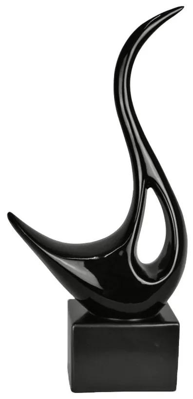 Escultura Cisne Negro Grande Preto - NT 44686