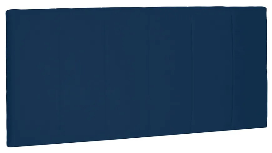 Cabeceira Painel Arizona Para Cama Box Solteiro 90 cm Suede - D'Rossi - Azul Marinho