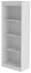 Estante Livreiro Multiuso Alta 3 Prateleiras ME4150 Branco - Tecno Mob