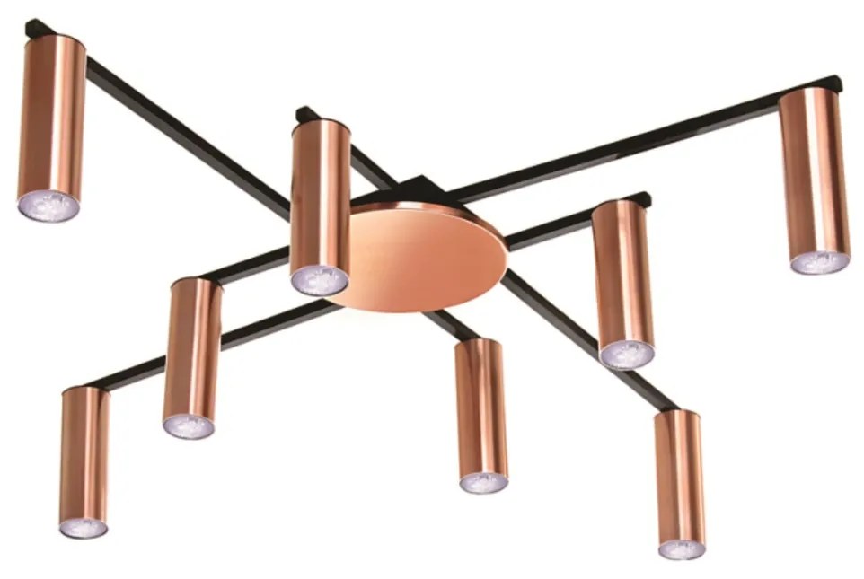 Plafon Trap Tubo Fixo Ø85X21Cm 8Xmr11 - Old Artisan Plf-5627 (DOURADO FOSCO)