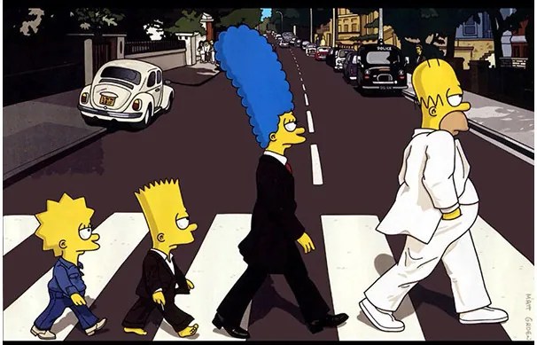 Placa Simpsons Abbey Road