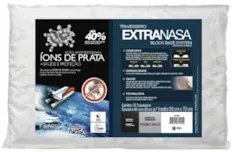 Travesseiro Suporte Firme Kit 4 Íons de Prata Extranasa Branco - Fibra