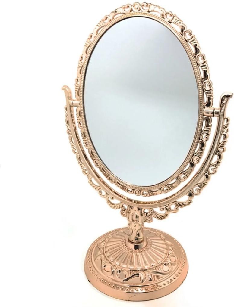 Espelho De Mesa Decorando Com Classe Princess Bronze Única