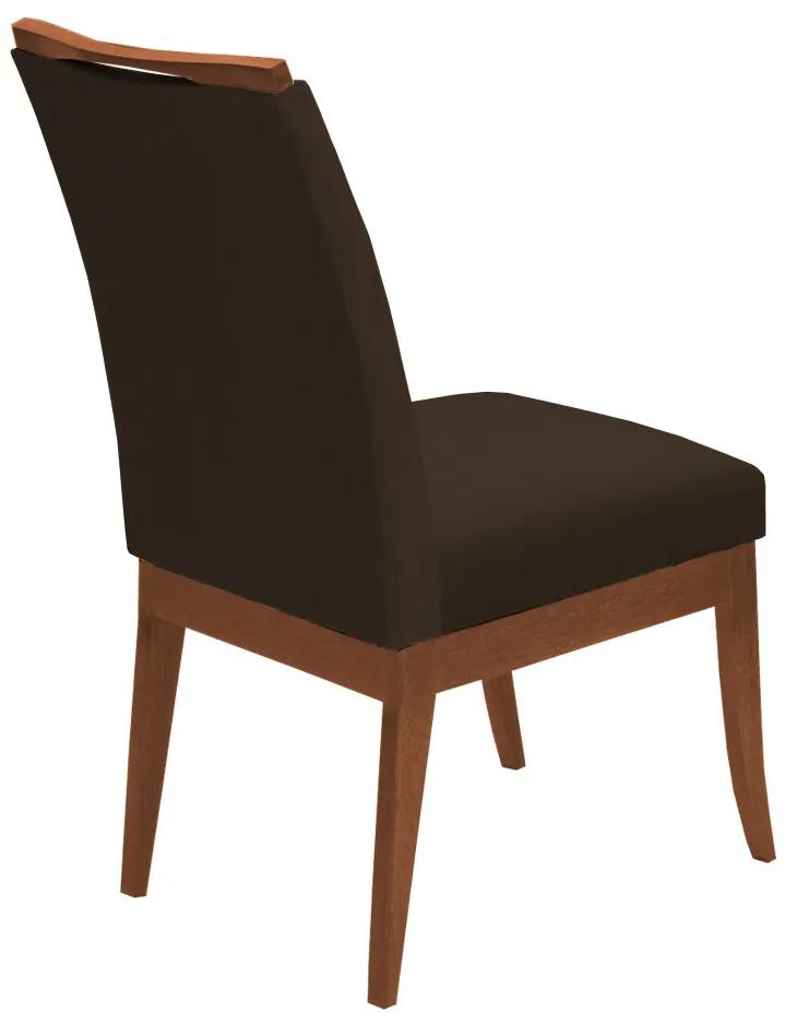 Cadeira Sala de Jantar Lana Veludo marrom - Rimac