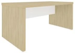 Conjunto Escritório 3 Peças Mesa 158cm Corp A06 Carvalho/Branco - Mpoz