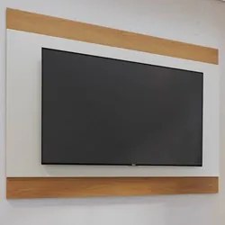 Painel para TV Suspenso 75 Pol 200cm Chile C05 Off White Matte/Freijó