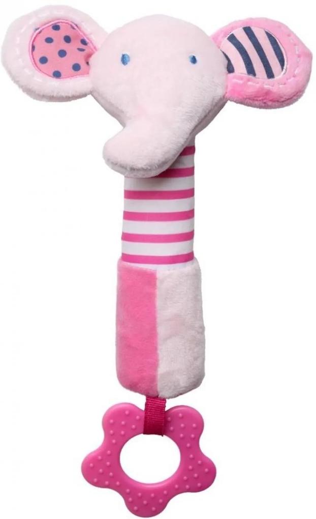 Brinquedo De Pelúcia Multisensorial Elefante Rosa - Storki