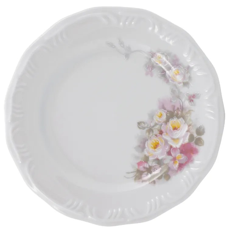 Prato Sobremesa 19Cm Porcelana Schmidt - Dec. Eterna E351