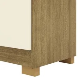 Guarda Roupa Casal 218cm 6 Portas Bolty Nature/Champanhe V02 - Mpozena