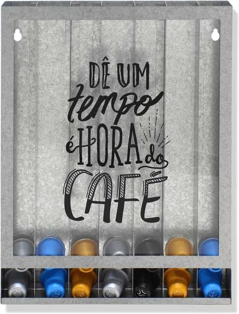 Quadro Porta Cápsulas Café Tempo